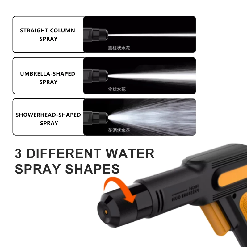 2023 Car Wash Water Gun Spray Nozzle Sprinkler Cleaner For Auto Garden Automotive High Pressure Cleaning Washer Snow Foam Cannon