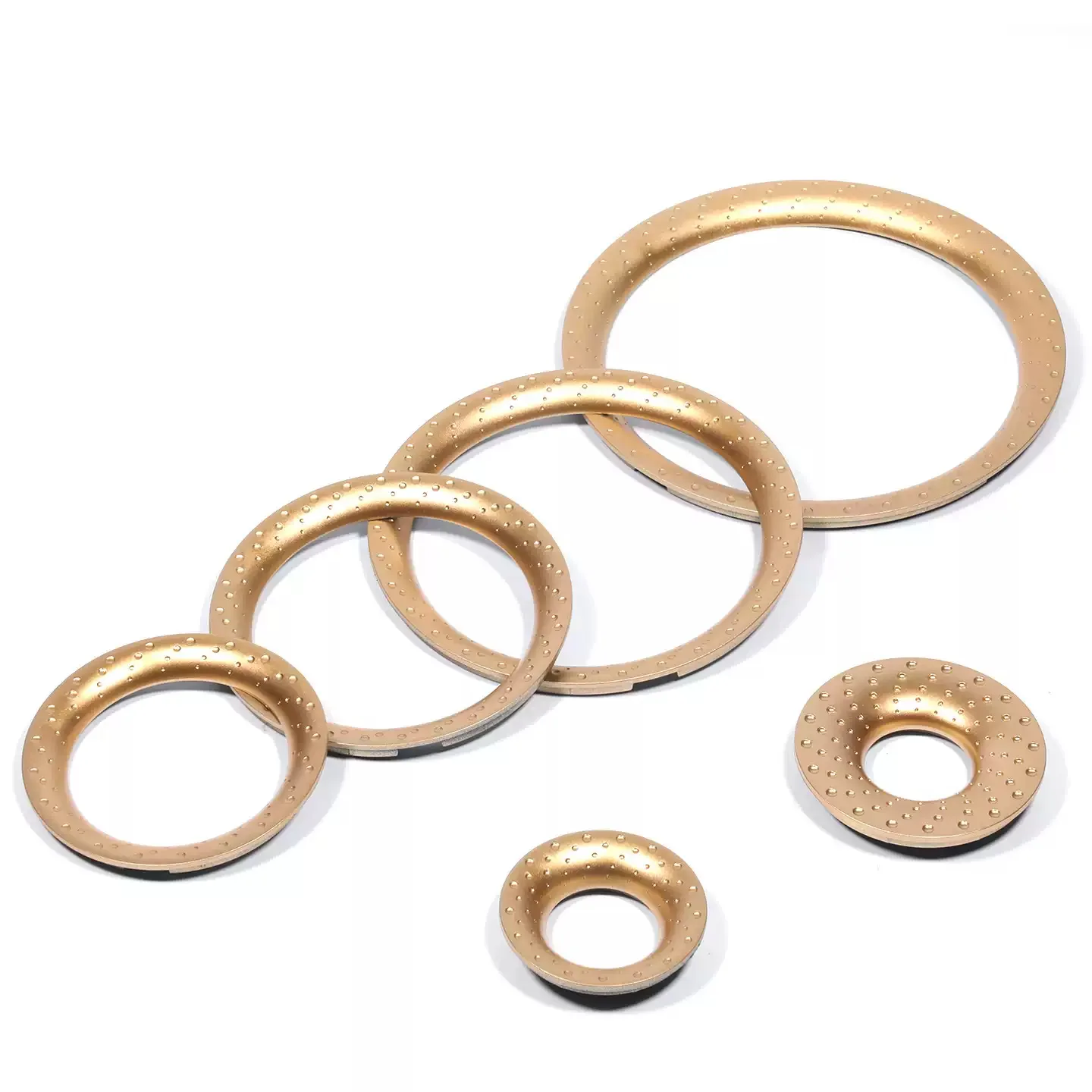 MW Audio, set van 2 decoratieve ringen voor luidsprekers, kunststof rand met stippen voor tweeterpanelen en audio-verbeteringen.