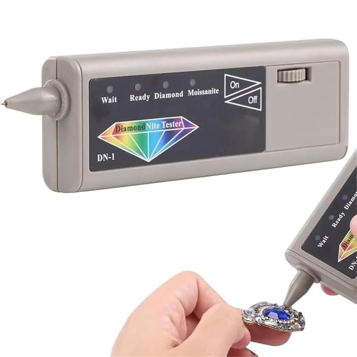 A79G Diamond Tester Pen, LED Indicator,Quick Warm-Up,for Testing Diamonds and Moissanite,Practical Jewelry Tool US Plug