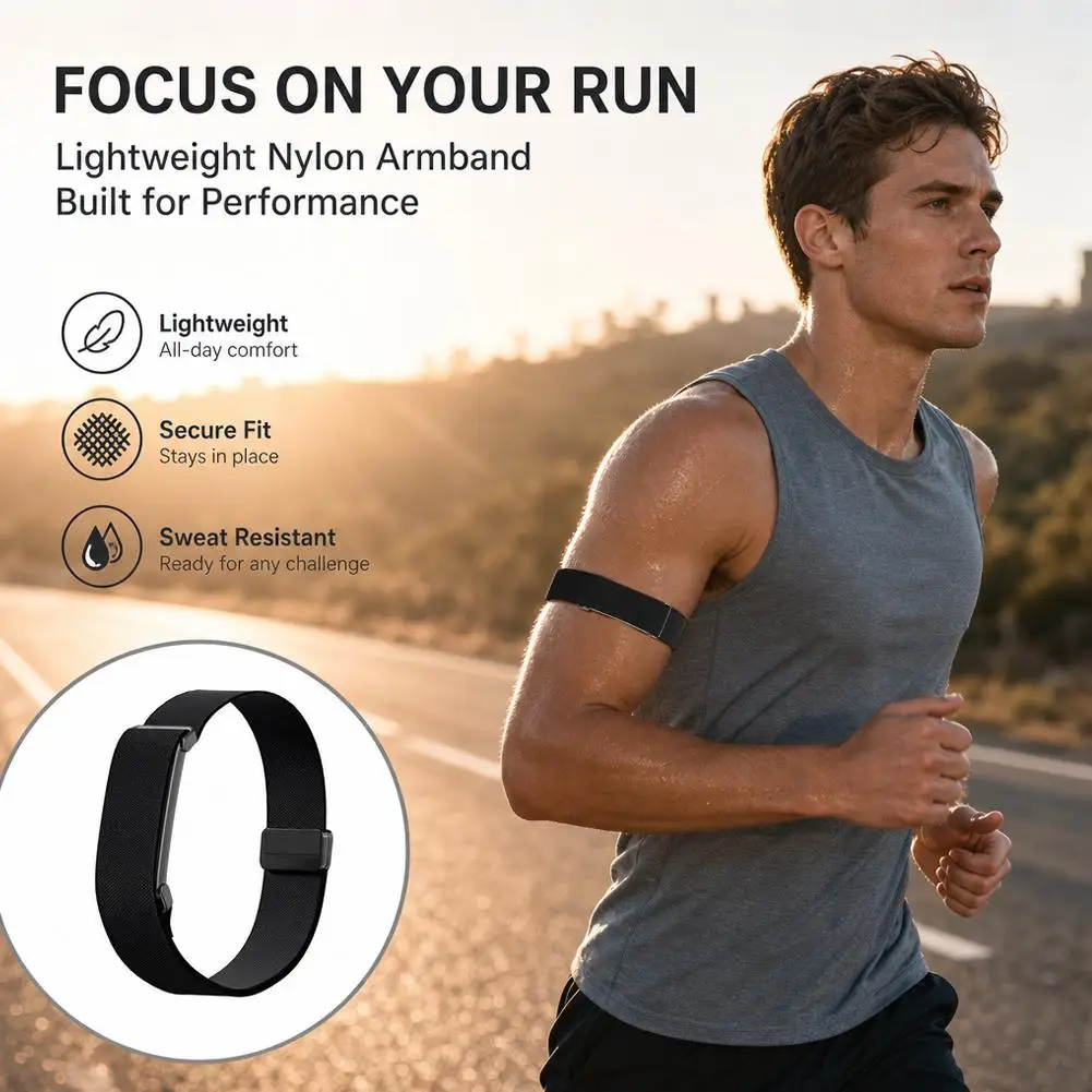 Nylon Strap For Google Fitbit Air Wrist Band & Arm Band Combo Set Lightweight Breathable Sport Band For Google Fitbit Air