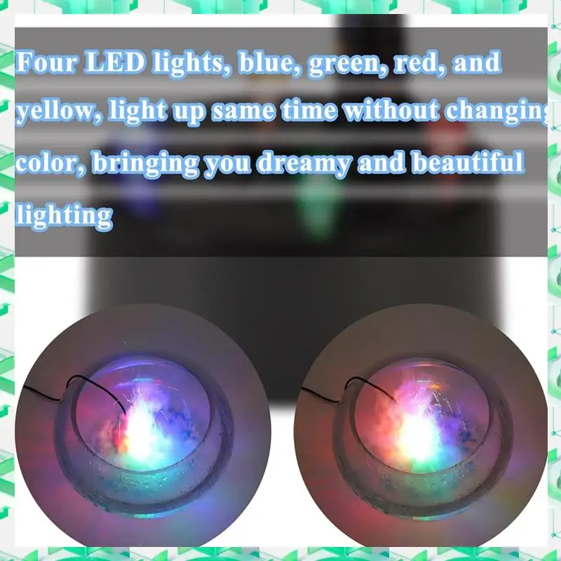 FIZP USB 5V Water Pump Mist Maker LED Lights Mini Mister Fog Machine, Indoor Fountain Garden Pond Water Fogger Atomizer