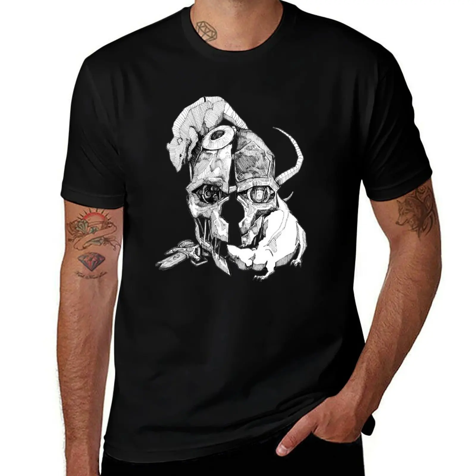 

Corvo's Mask T-Shirt men t shirt cotton 100% t shirts designer T-Shirt
