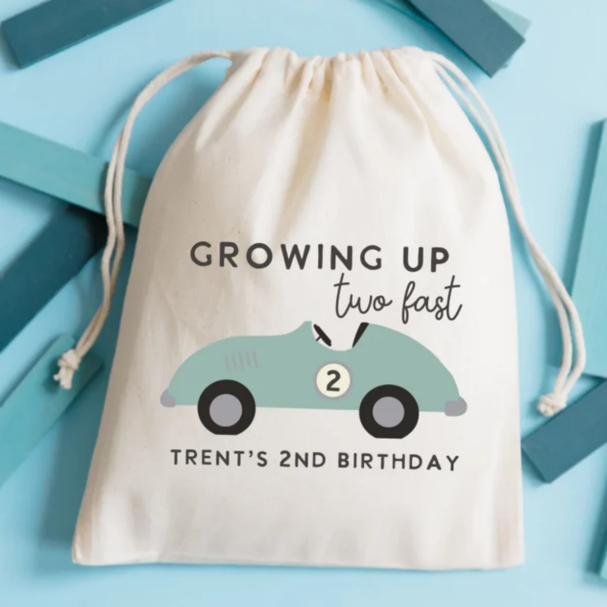 20 PCS Race Car Birthday Bag - Kids Birthday Favors -Customized Goodie Bag -Custom Name -Childrens Name Bag -Kids Party Favor -