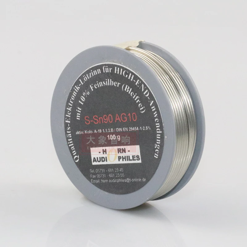 German AG top shift HiFi solder wire silver content 10% 14% solder sound balance lead-free solder