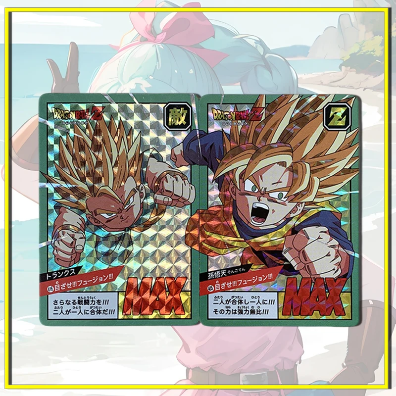 Dragon Ball Son Goku Bejita Yonsei Majin Buu Torankusu DIY homemade flash card boy Toy collection Birthday Christmas gift