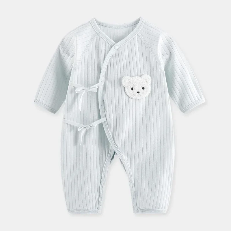 Baby Clothes 0-6M Newborn Girl Boy Romper 100 Cotton Solid Soft Jumpsuit korean reviews many baby clothes