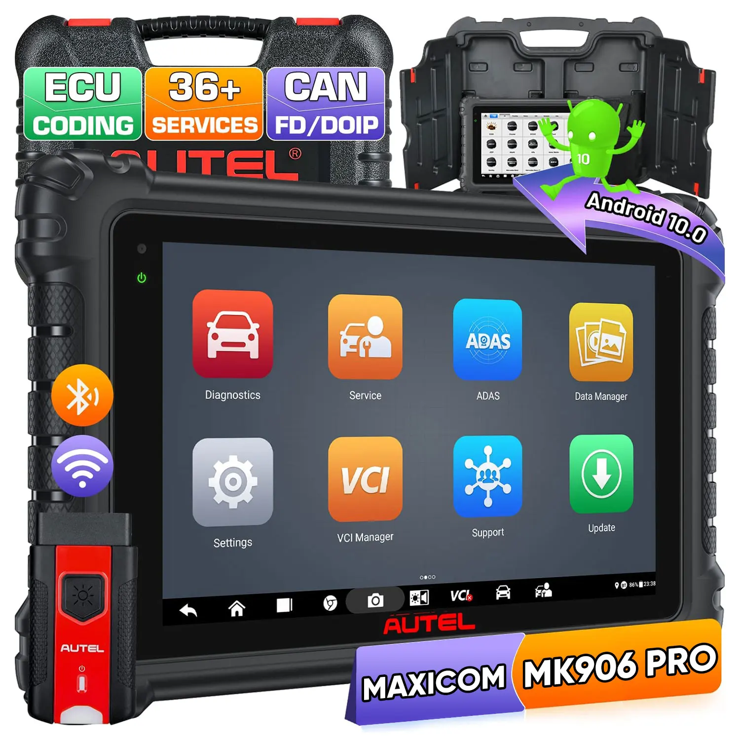

Autel MaxiCOM MK906 PRO Vehicle OBD 2 Diagnostic Tool With Bluetooth VCI Professional Full System Car Scanner Tools