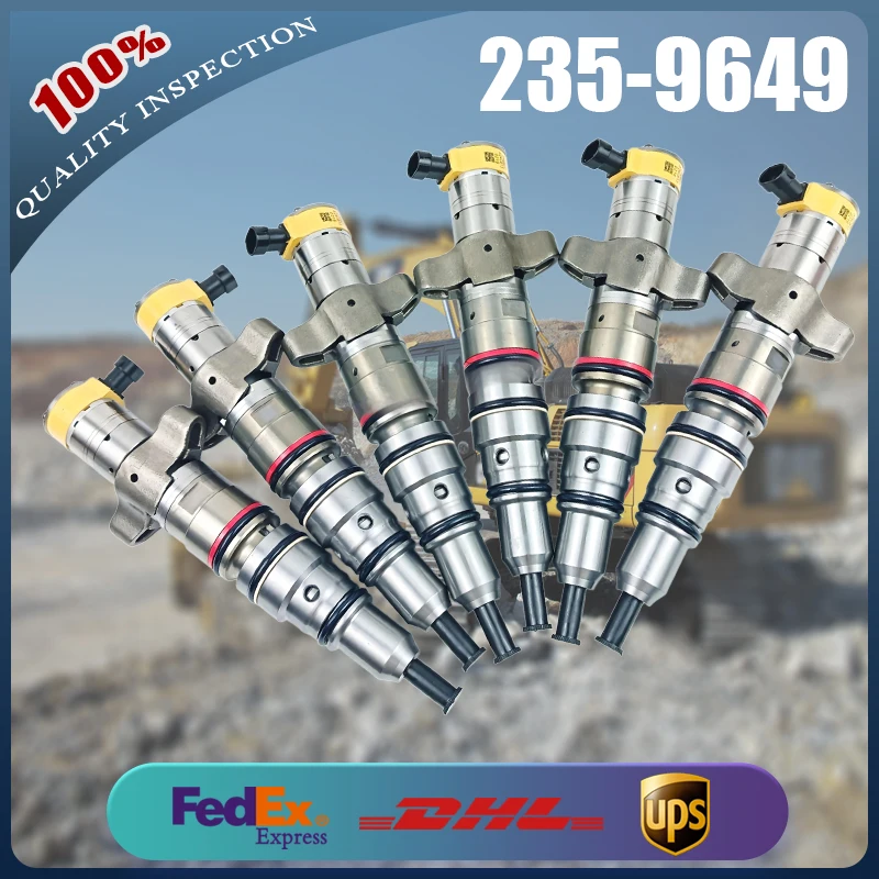 

Diesel Machinery Engine Parts Injector 235-9649 Fuel Common Rail Injector for Caterpillar C-9 E330C 330C 330CL 330CMH Excavator