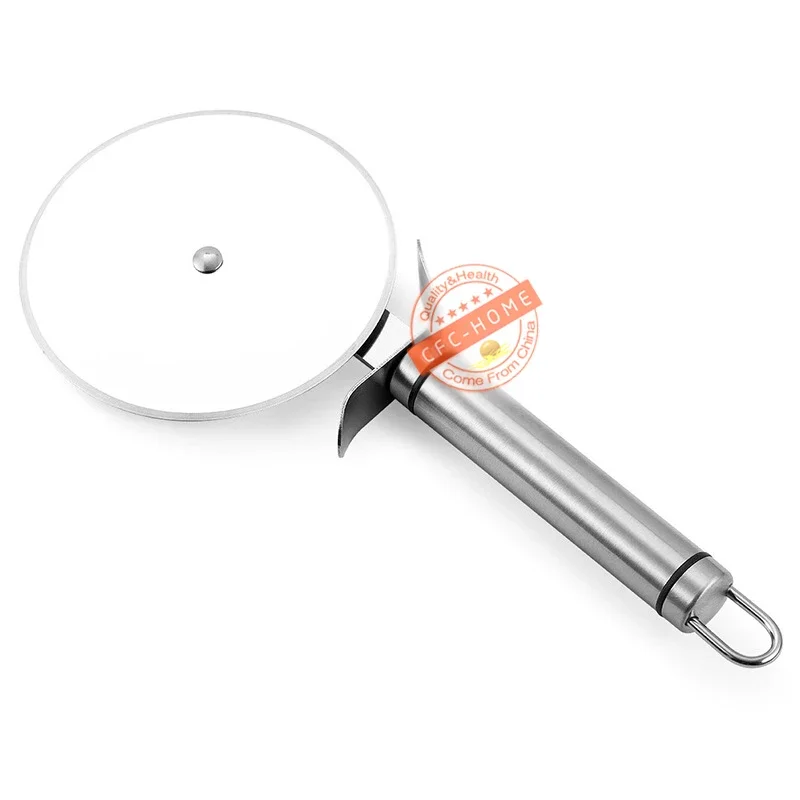 Large Stainless Steel Pizza Cutter, Dough Bread Cookies Pastry Pizza Roller Cutter Wheel,  3.74 Inch