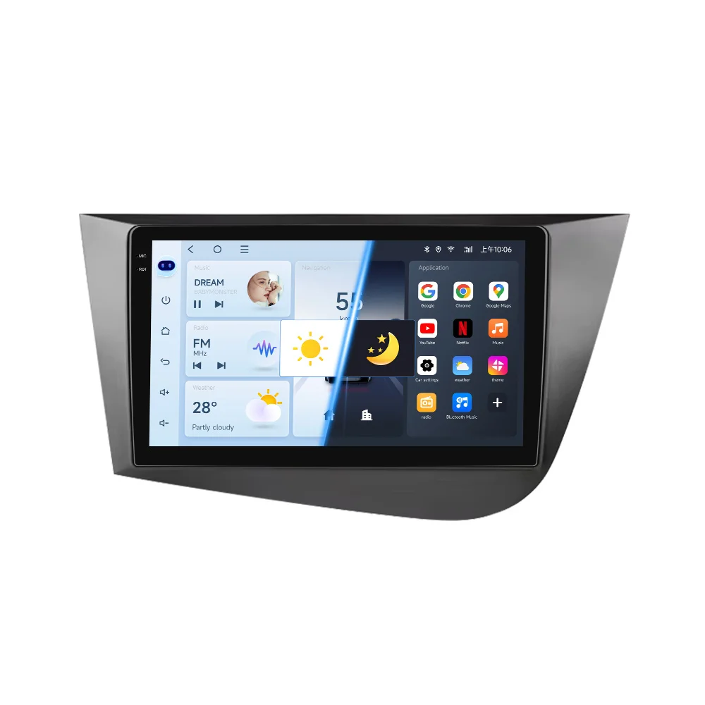 JIUYIN 2Din Autoradio Multimedia Speler Voor Seat Leon 2 MK2 2005-2012 Android 13 4G GPS WIFI Navigatie Stereo Head Unit Carplay - afbeelding 2