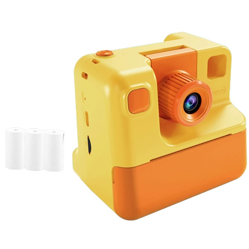 A73T Kids Instant Camera Print Camera 1080P HD Digital Camera Photo Paper Child Toy Camera For Birthday Christmas Gift