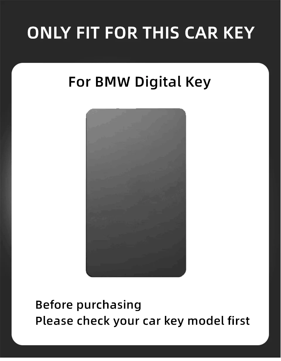 Car NFC Digital Card Key Case Cover Zinc Alloy Leather Car Smart Key Shell For BMW New 5 7 Series X5 X7 535le 2022 Accessories