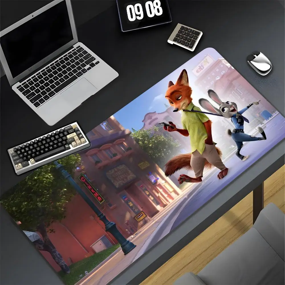 Zootopia Mouse Pad XXL Gamer Gaming PC Computer Otaku Locking Edge DIY Customized Photo Laptop Notebook Desk Mat