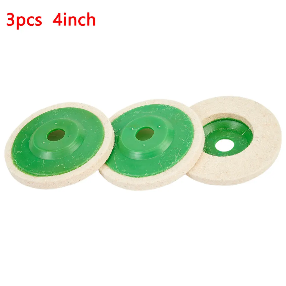 Wool Polishing Wheel 100/125mm 4/5Inch Felt Buffing Grinding Disc Glass Metal Polishing Pads For Angle Grinder