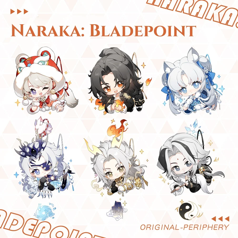 New Naraka: Bladepoint Keychain Yue Shan Wuchen Kurumi Tarka Ji Cute Cartoon Anime Pendant Key Ring Backpack Jewelry Game Gift