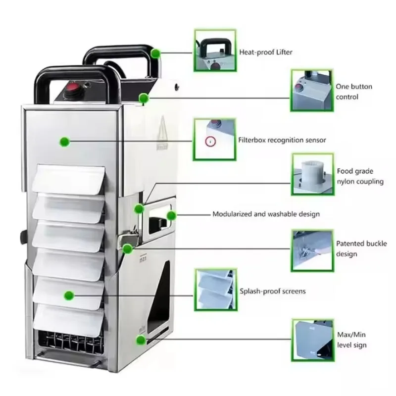 

Oil Capacity Oil Filtration System /fryer Filter/ Oil Filter Machine