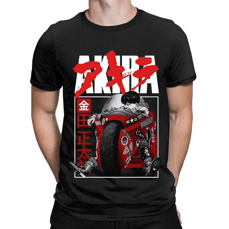 Neo Tokyo Akira Kaneda COTTON T-shirts Anime Unisex Men Women Shorts Tees Summer