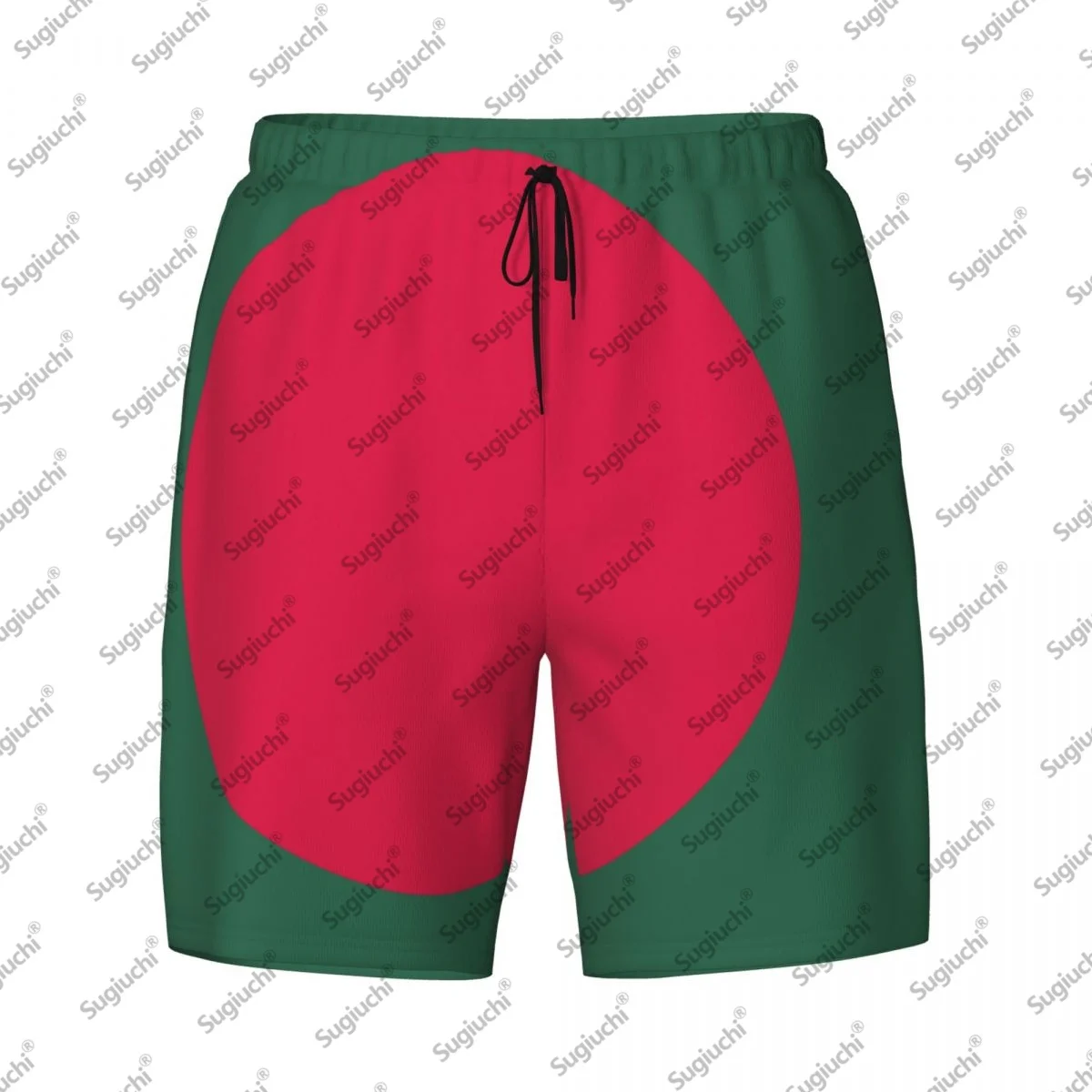 

2025 Бангладеш Флаг Топ с 3D принтом Мужские плавки Гавайский купальный пляж 2 в 1, быстросохнущие летние шорты для плавания с карманами