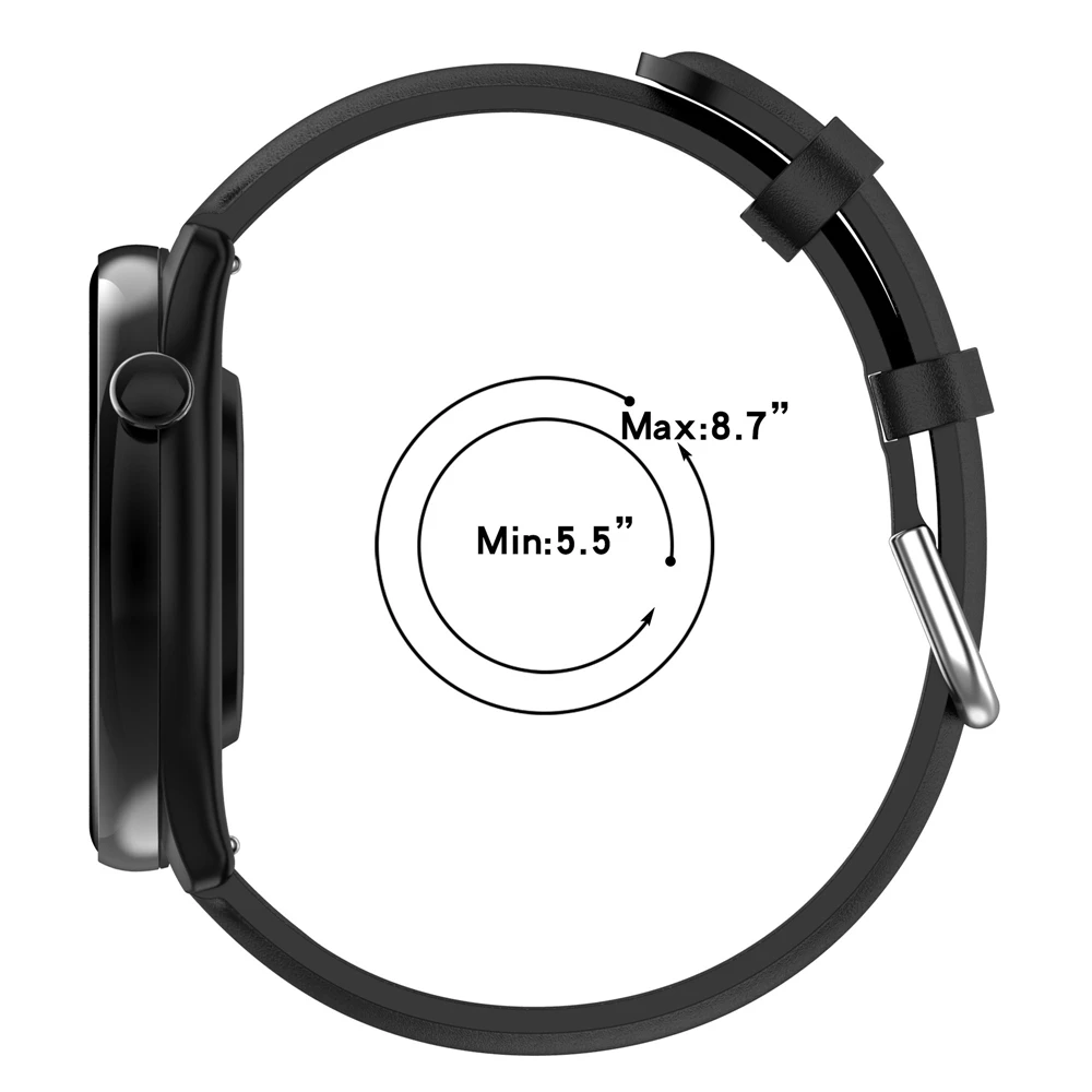 Correa de cuero para reloj inteligente Huami Amazfit GTR Mini (A2174)