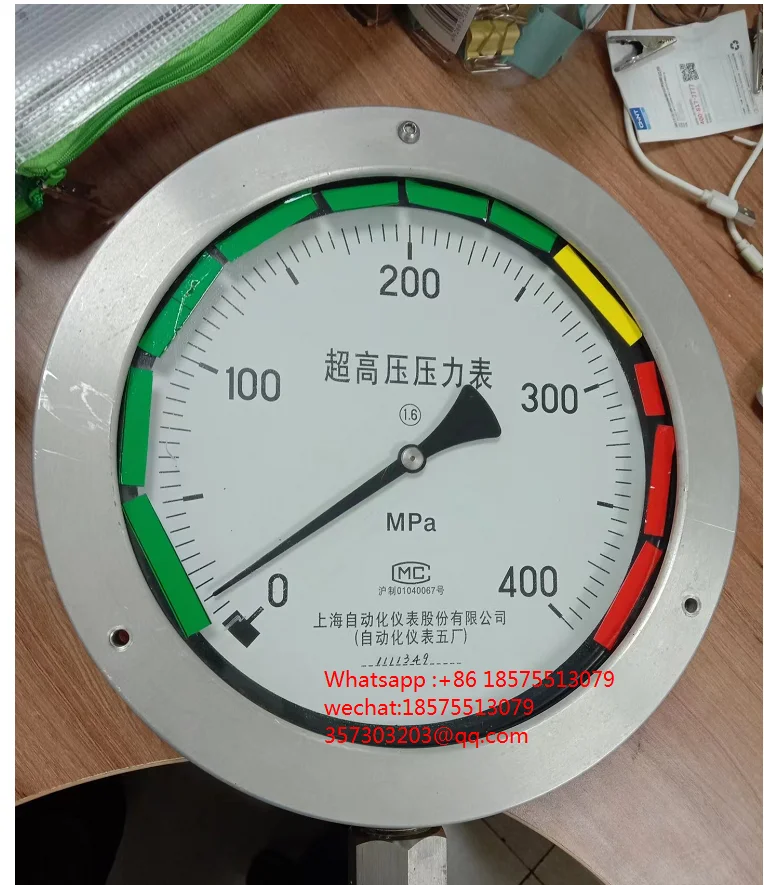 

SHANGHAI Y-250 Ultra High Pressure Pressure Gauge 0-400 Mpa