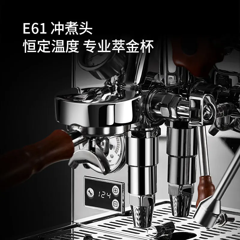 ماكينة القهوة التجارية، غلاية مزدوجة، بخار عالي الضغط، ماكينة إسبريسو شبه أوتوماتيكية #3