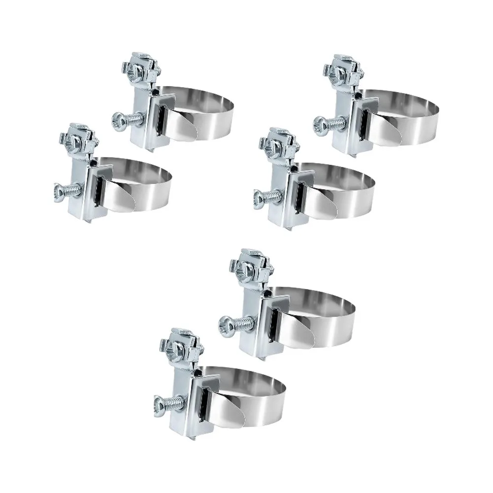 Grounding Clamp for Metal Pipes 8-52mm For Electroplated Zinc Material Silver Finish for Protection Systems Use