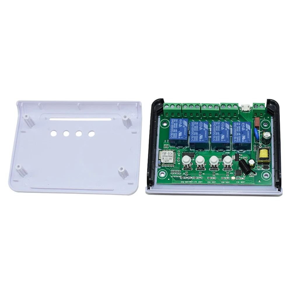 وحدة التبديل المنزلية الذكية Relay 4CH ، WiFi ، RF ، 85V-، 16A ، تردد الراديو التتابع ، جهاز التحكم عن بعد ، المؤقت الذكي