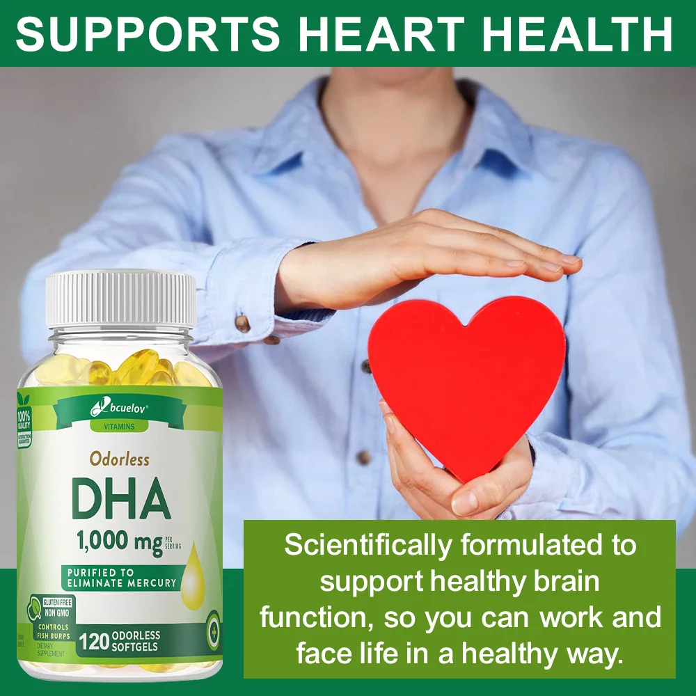 

Fish Oil 2000 Mg, with EPA and DHA for Heart, Brain and Joint Support, Improving Mood and Mental Health and Vision Support