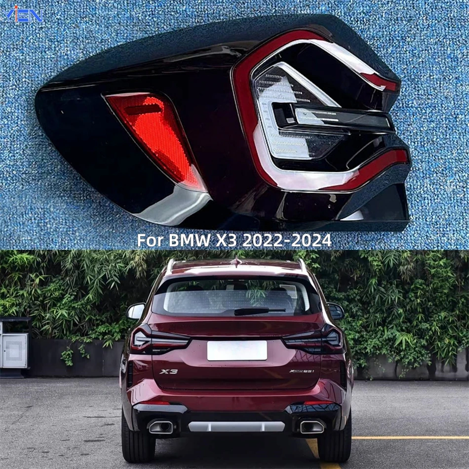 bmw-x3-g01-g08-2022-2023-2024用カーアクセサリー製品交換用カーライトシェルブレーキライトカーテールライトレンズカバー