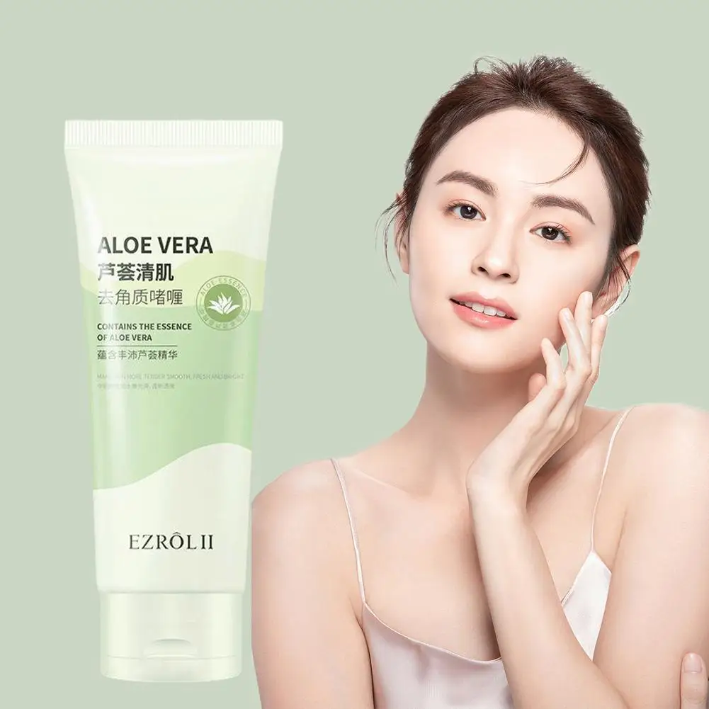 100g Aloe Vera Cleansing Exfoliating Gel Cleansing Care Gel Exfoliating Skin Hydrated Skin Nourishes Skin Lightweight Fresh N1N3