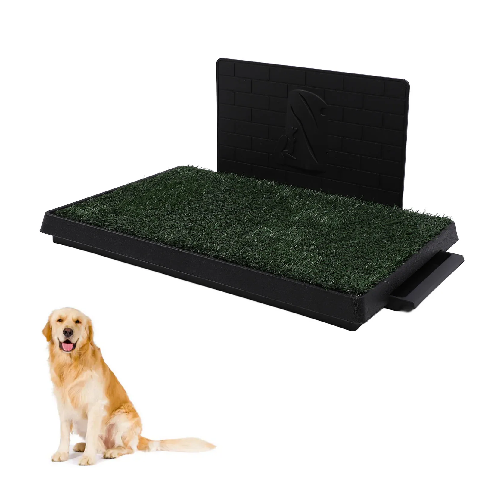 

Dog Grass Pee Pad Easy To Maintain Puppy Training Multifunctional Dog Grass Potty Tray for Medium Large Dog for Indoor Outdoor