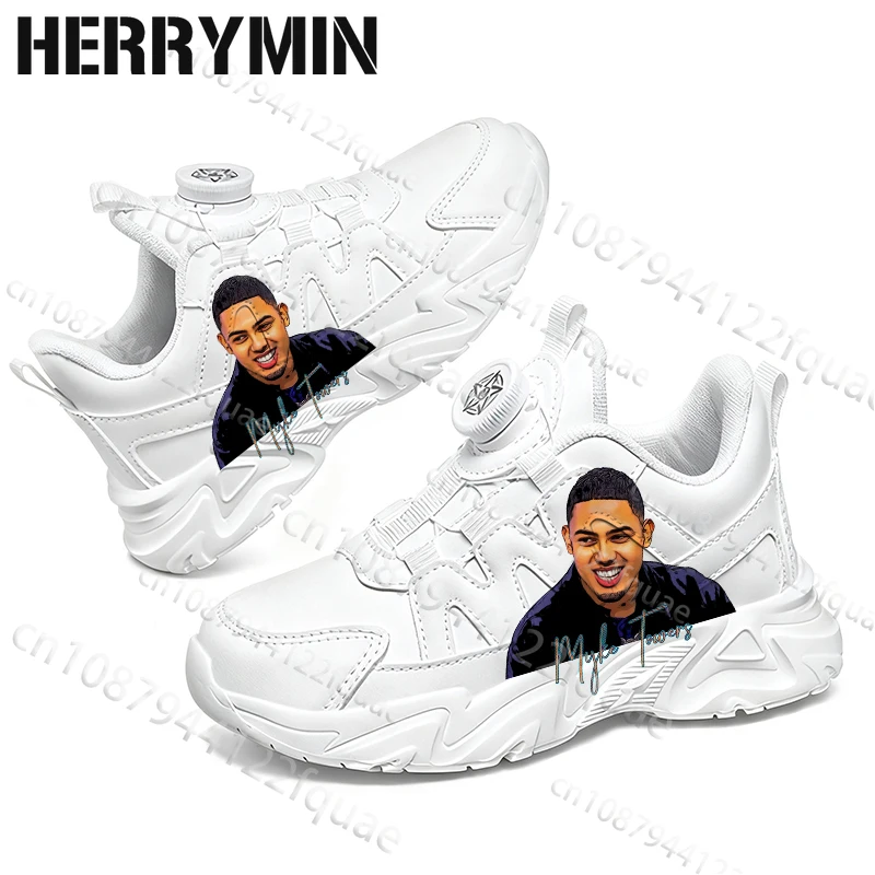 

Rapper Myke Towers Printing High Quality Children sneakers For boys mens Youth student trend Shoes kids gift