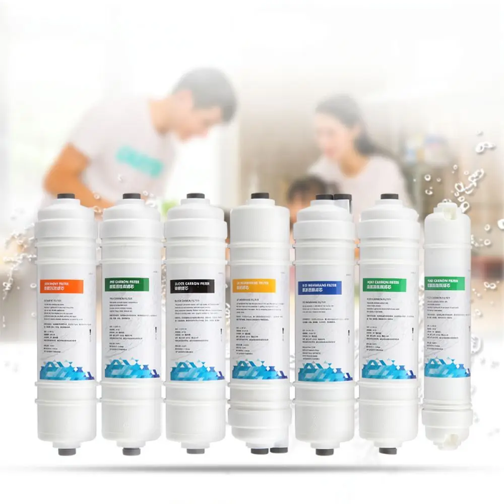 Under Sink Water Filter 10 Inch Quick Fitting Universal Replacement PP Cotton Carbon T33 Purifier Parts