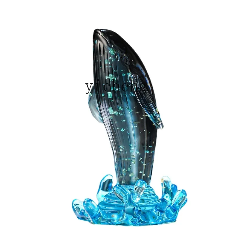 ZK Light Luxury High-End Whale Ornaments Art Decorations Handicraft Equipment Ornaments High-End Sense