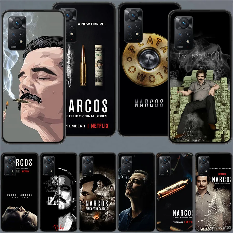 Narcos TV Series Pablo Escobar Phone Case For Xiaomi Redmi Note 12 11 Pro Plus 12S 11E 11T 11S 10 10S 9S 9T 4G 5G 9 8 8T 7 6 5 P