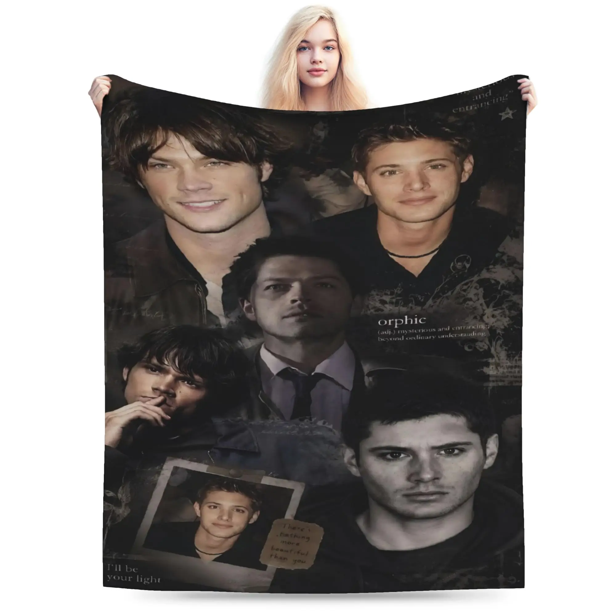 TV S-Supernatural Merch Blanket Soft Fleece  Throw Blanket Comfortable Bedding Throws