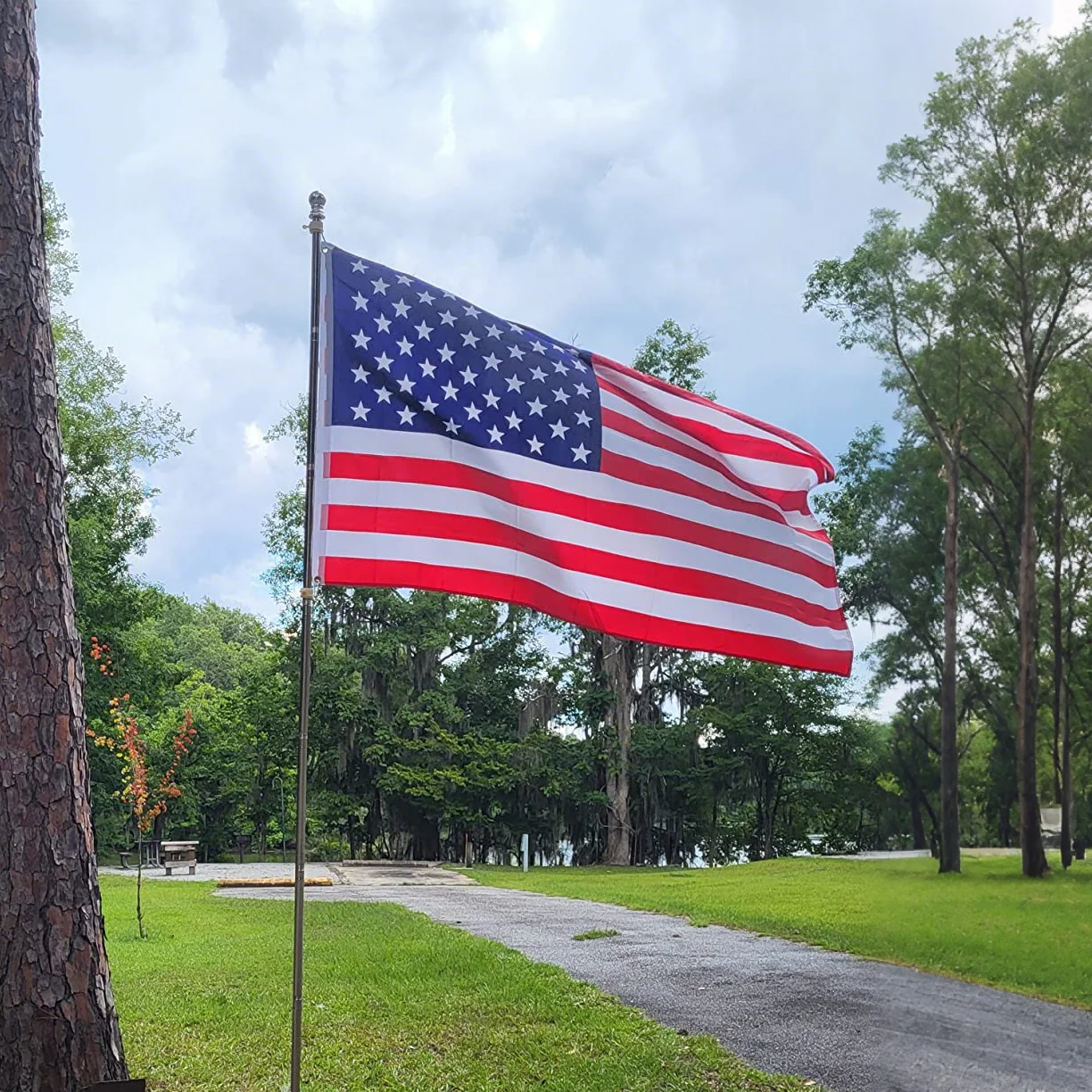 XIANGYING 90X150CM bandera estadounidense de alta calidad con estampado de doble cara de poliéster estrellas y rayas Estados Unidos bandera americana de EE. UU.