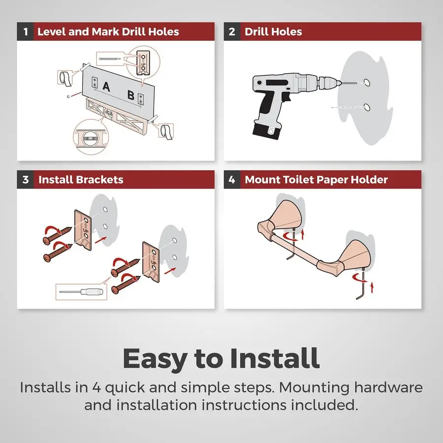 

Держатель для туалетной бумаги Willa, настенный, на винтах, с отделкой под матовое золото, BPHWLL0BG