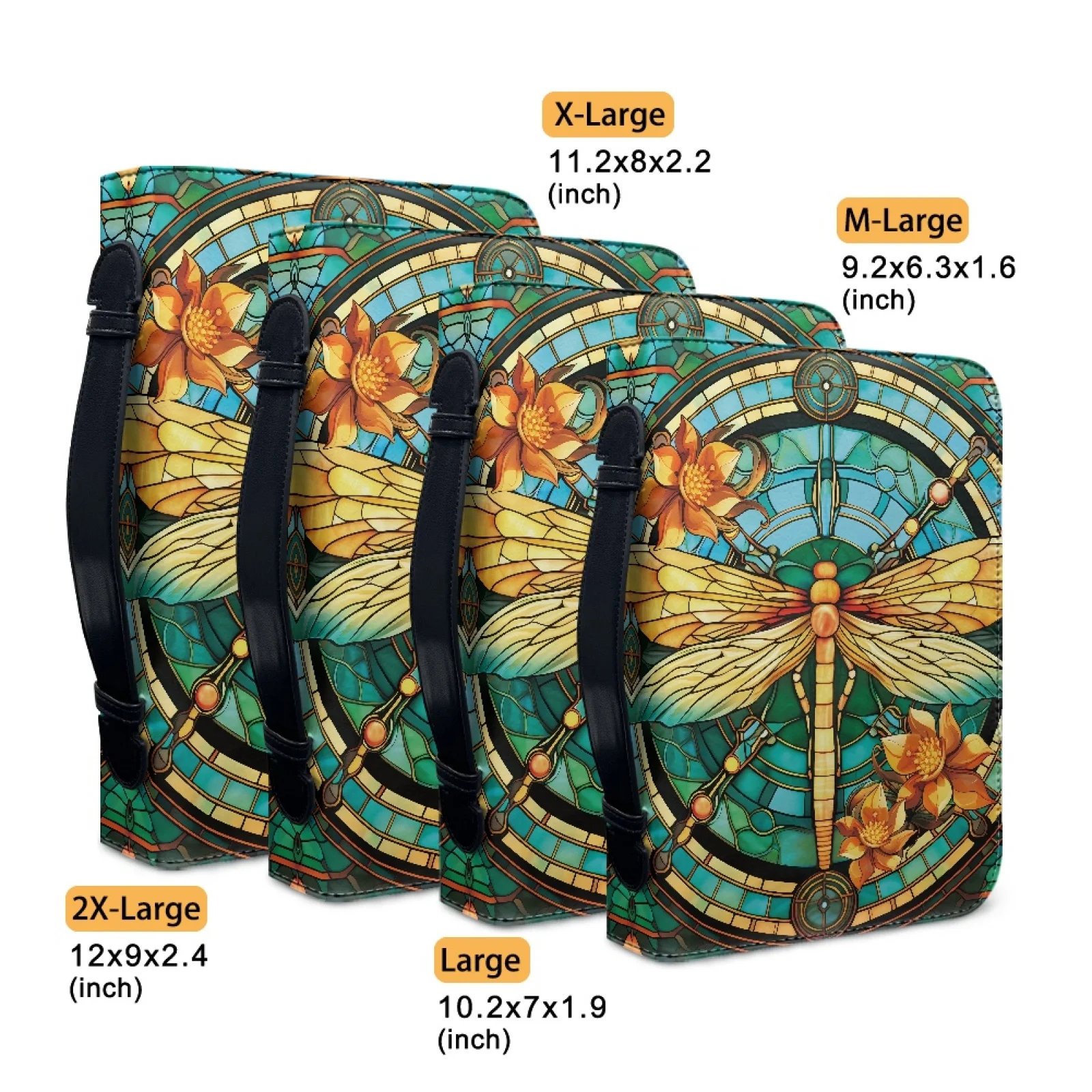 PENSTROLL Dragonfly 2026 New Bible Cover Case PU Leather Large Capacity Bible Holder Pack for Church 5