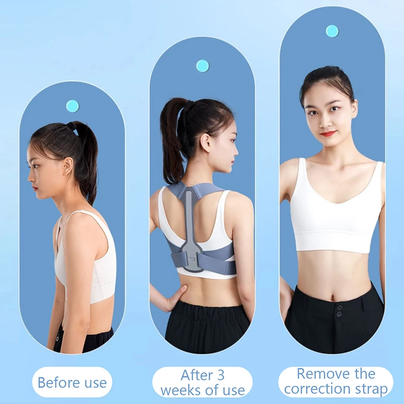 Posture Corrector Upper Posture Brace For Support Providing Shoulder-Neck-Back Relief Pain Adjustable For Men And Women