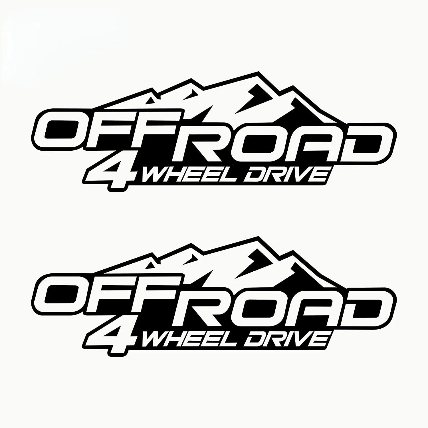 Car Stickers Off Road 4 Wheel Drive Todoterreno Pack 2 Decoration Accessories Products Stylish, Exterior Parts Cover Scratches