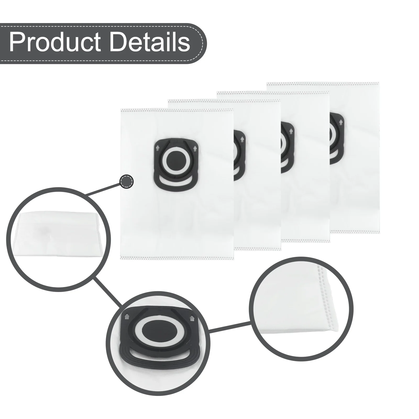 10/4pc Pezzi di ricambio di ricambio Sacchetto per la polvere per Tefal per X-Plorer Serie 75 S + Aspirapolvere Spazzatrice domestica Accessorio per la pulizia