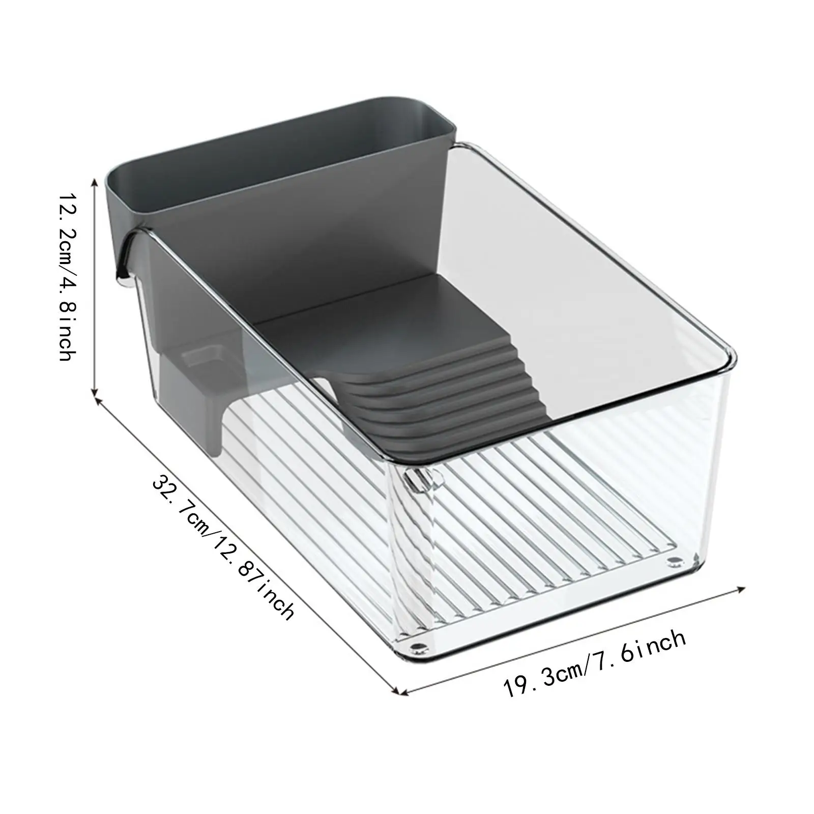 Small Turtle Tank Starter Kit with Bask Decorative Enclosure Terrapin Breeding Box for Crabs Crayfish Small Reptiles