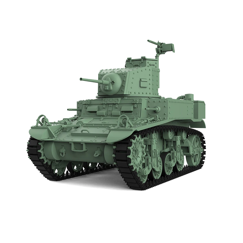 US M3 Stuart Light Tank  SSMODEL SS504 1/72 1/35 1/48 1/16 25mm Military Model Kit V2.0 Miniature