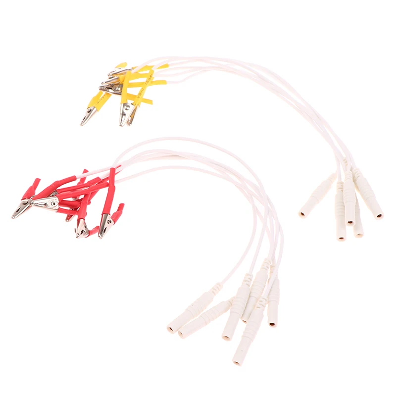 6pcs/lot Alligator Clip Cable, Acupuncture Needles Clip for Electronic Acupuncture Treatment Instrument