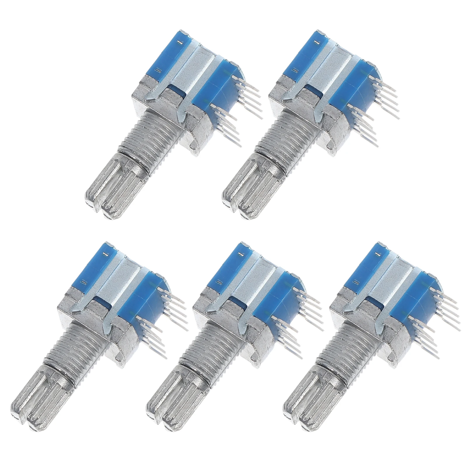 

5pcs Multi-Position Rotary Switch Encoder Metal Shaft Precision Compact Replacement For Audio Systems Industrial Control Home