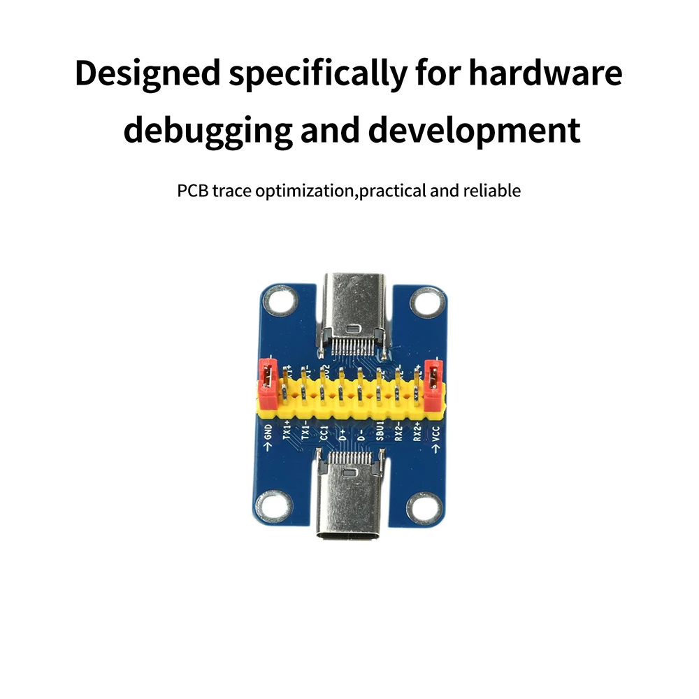 USB 3.1 Type C Male To Female Breakout Board Adapter Module 2.54mm Type C Connector Socket Data Line Wire Cable Transfer