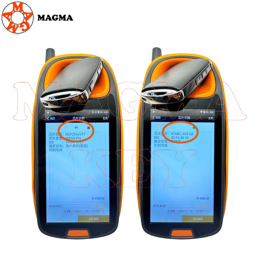 MAGMA WAZSKE13D03 مفتاح السيارة التحكم عن بعد لمازدا CX-5 CX-9 MIATA MX5 M6 6A/ID49 Hirag-Pro رقاقة 315/433MHz بطاقة القرب