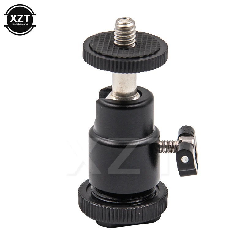 

NEW 1/4" Screw 360 Rotary Mount Stand Aluminum Mini Tripod Ball Head Flash Bracket Holder for Canon Nikon Video DSLR DV Camera