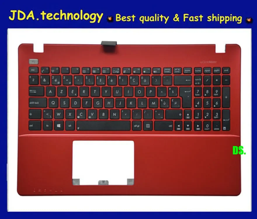 capa superior palmrest vermelho para asus x550 k550v x550c x552e a550l y581c f550j r510j tampa do teclado eur novo 01